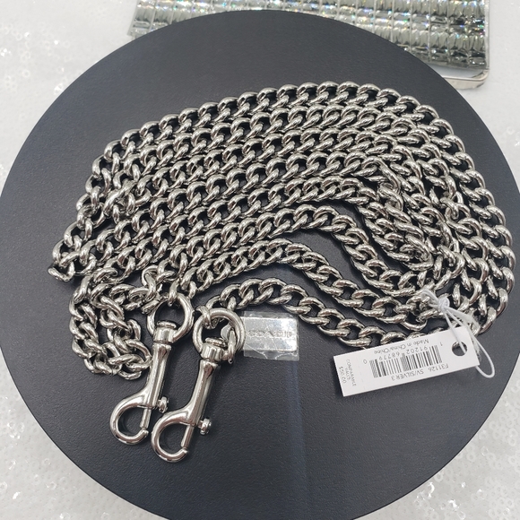Coach Chic Silvertone CROSSBODY Chain purse replacement strap elegant - Picture 11 of 12